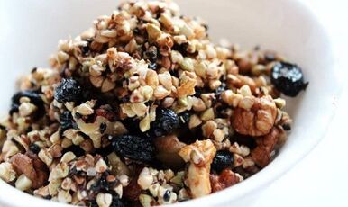 boekweit met gedroogd fruit voor gewichtsverlies